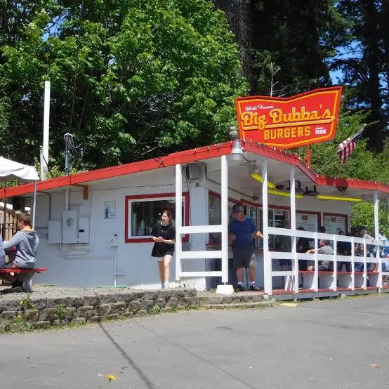 Big Bubba's Burgers roadside stand in Allyn, WA near Hood Canal